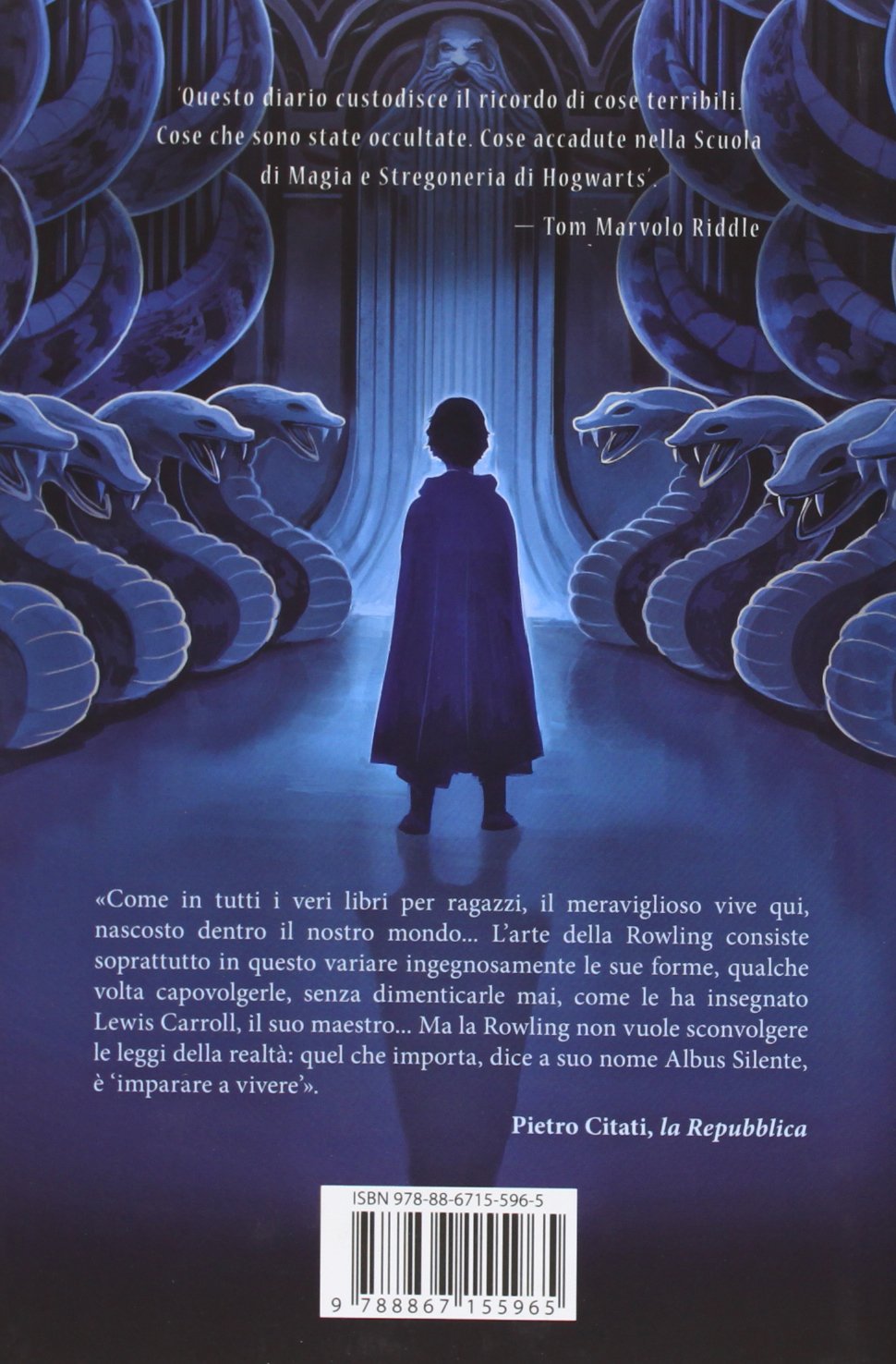 Harry Potter and the Chamber of Secrets Castle Ediotion 2013 – Back Italian Cover