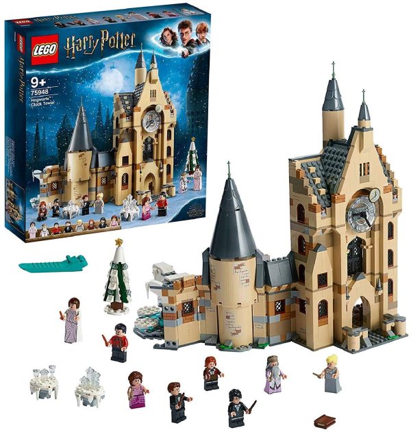 LEGO Harry Potter La Torre dell'Orologio di Hogwarts, Giocattolo Compatibile con i Playset della Sala Grande e il Platano Picchiatore, 75948